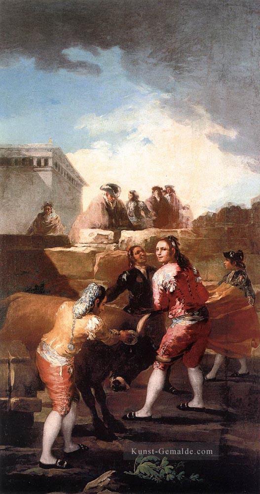 Fight with a Young Bull Francisco de Goya Ölgemälde
